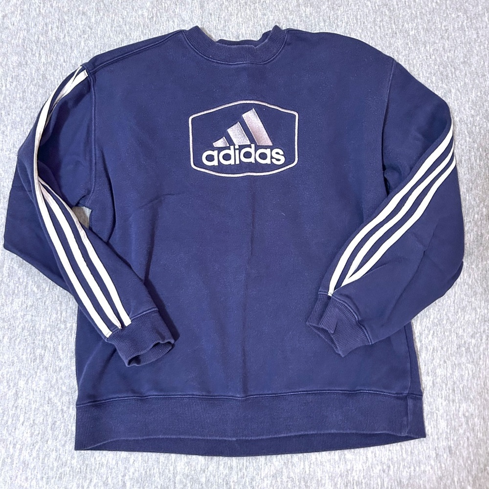 Vintage Blue Adidas Crewneck